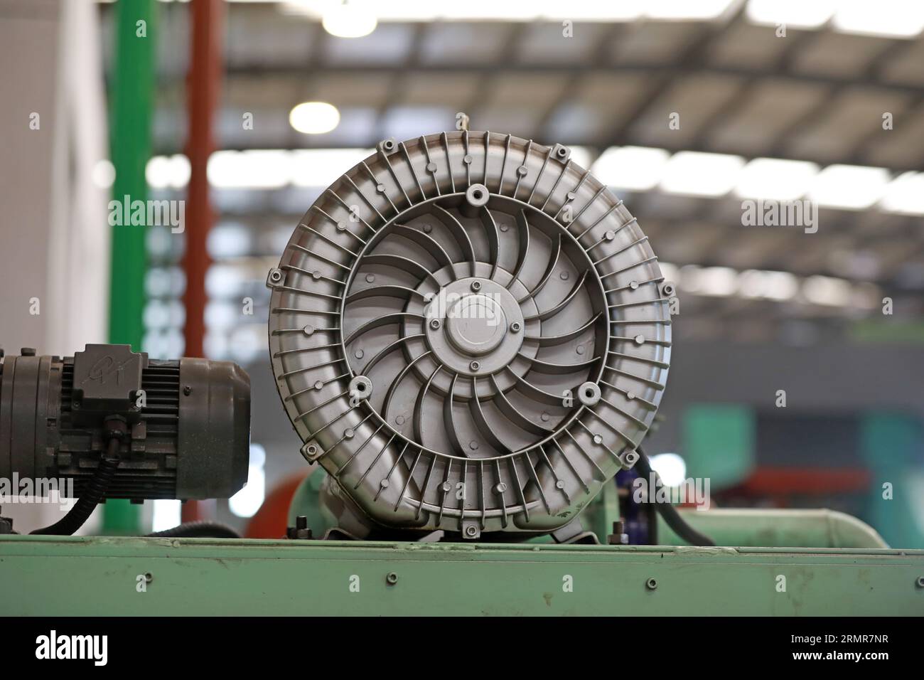 Strong steel parts in a factory, North China Stock Photo Alamy