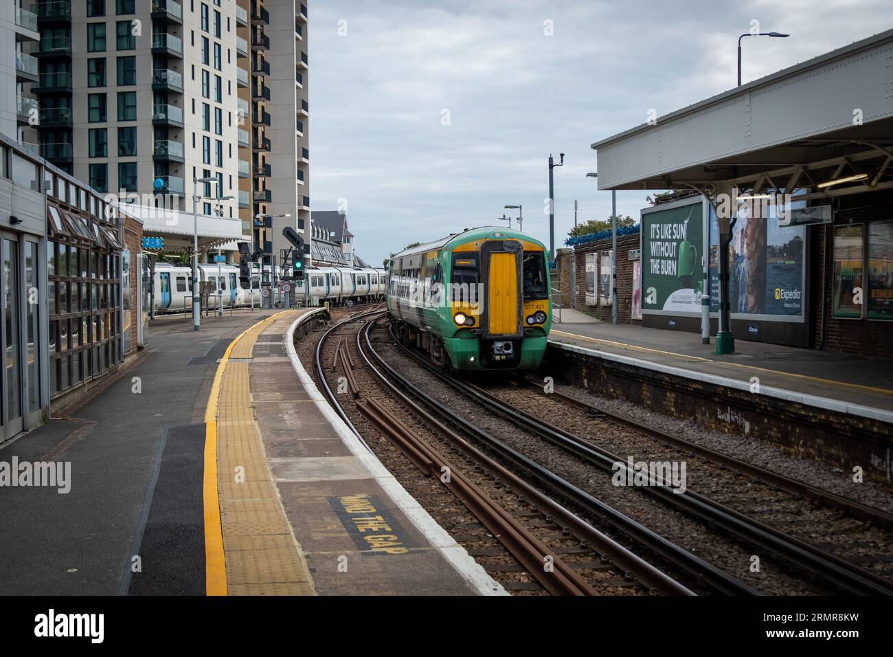 SUTTON, LONDON AUGUST 29, 2023 Sutton Train station and Southern