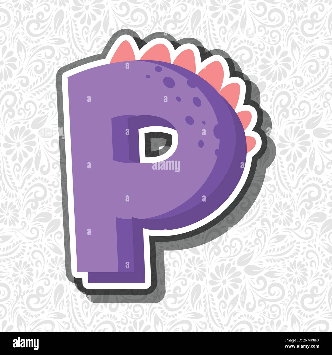 Letter P Lettering Design Alphabet Letter P, Alphabet Letter Design, Alphabet Letter illustration ...