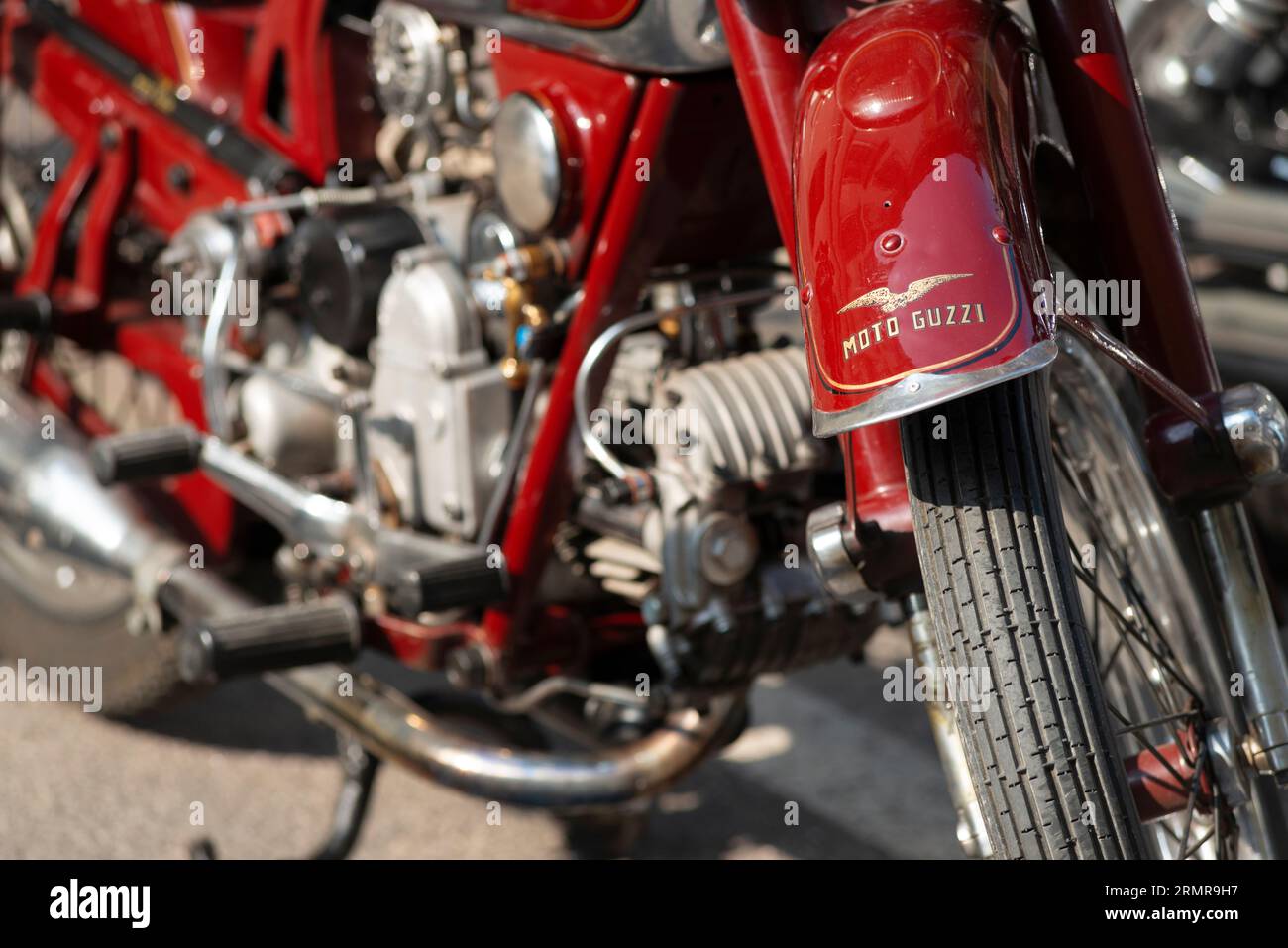 Red moto guzzi hi-res stock photography and images - Alamy