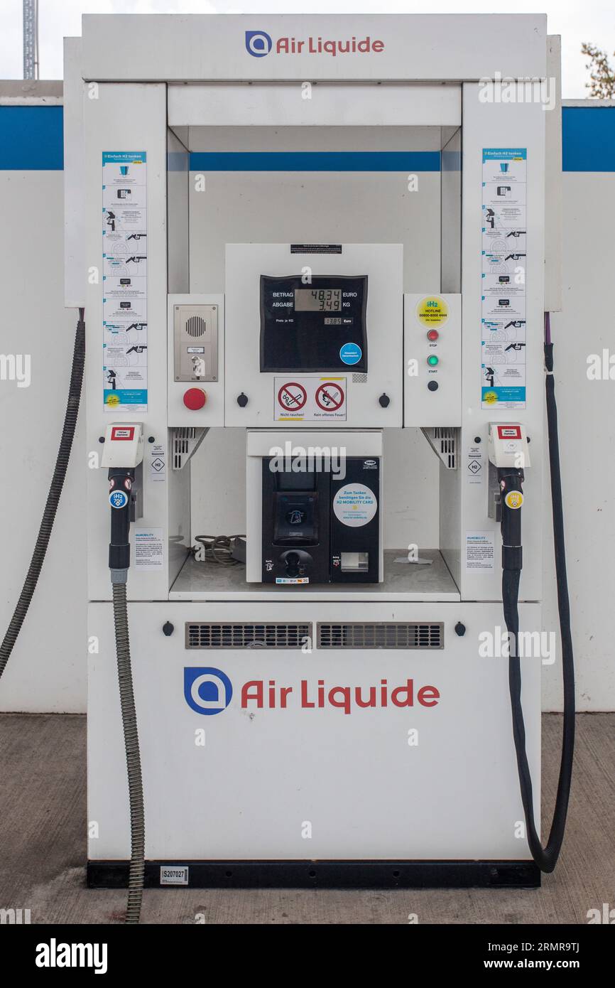 Wasserstofftankstelle Air Liquide Stock Photo Alamy