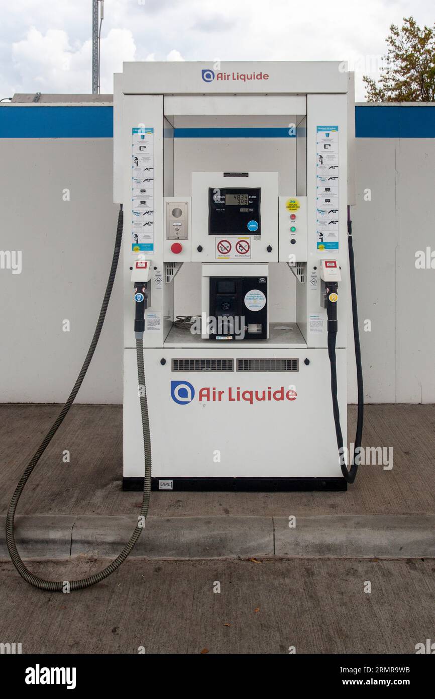 Wasserstofftankstelle Air Liquide Stock Photo Alamy