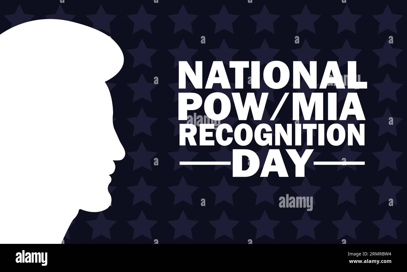 National POW/MIA Recognition Day Vector Template Design Illustration. Suitable for greeting card, poster and banner Stock Vector