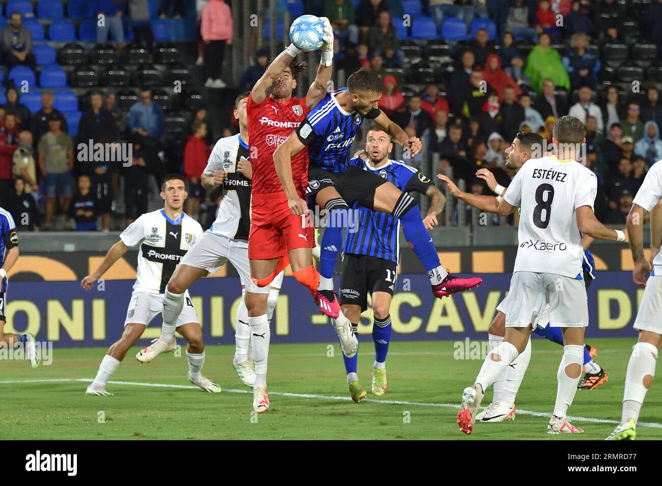 Pisa, Italy. 29th Aug, 2023. Leandro Chichizola (Parma) saves during Pisa  SC vs Parma Calcio, Italian soccer Serie B match in Pisa, Italy, August 29  2023 Credit: Independent Photo Agency/Alamy Live News