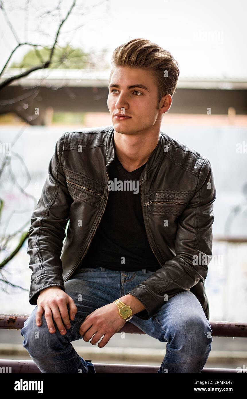 Bench leather jacket sale