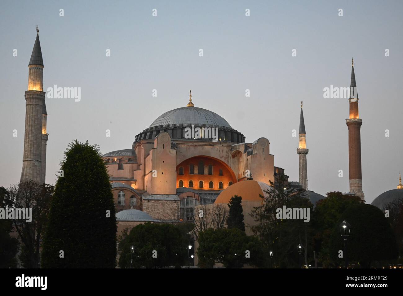 Hagia Sophia in Istanbul. Mosque on Sultanahmet Square Stock Photo - Alamy