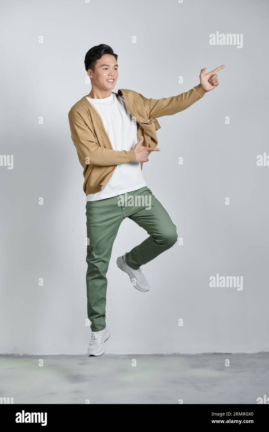 Cheerful handsome asian male model hi-res stock photography and images ...