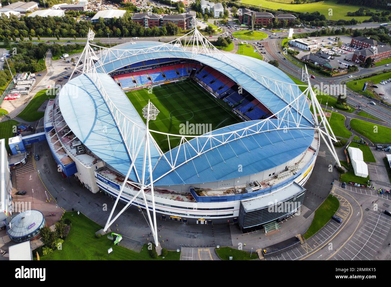 Bolton, UK. 29th Aug, 2023. Aerial view of Reebok Stadium ahead of the  Carabao Cup match at the Reebok Stadium, Bolton. Picture credit should  read: Gary Oakley/Sportimage Credit: Sportimage Ltd/Alamy Live News
