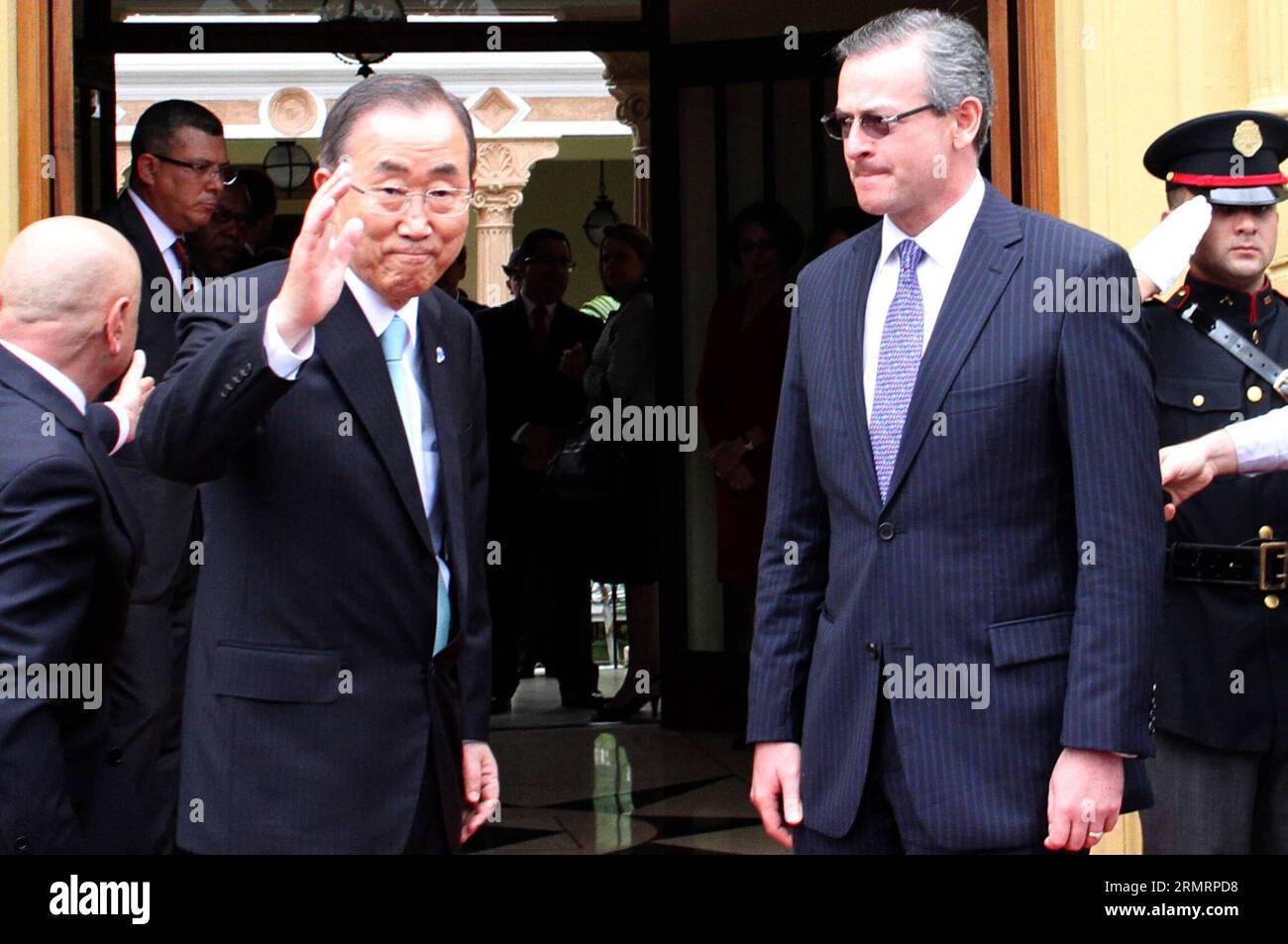 (140730) -- SAN JOSE, July 30, 2014 -- The UN Secretary General Ban Ki ...