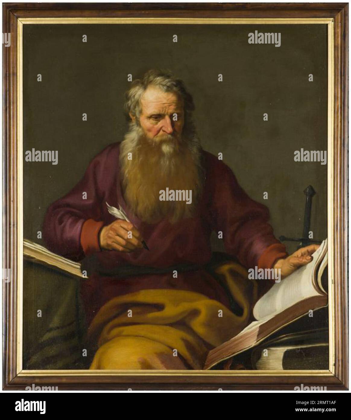Portret van apostel Paulus 1629 by Lambert Jacobsz Stock Photo