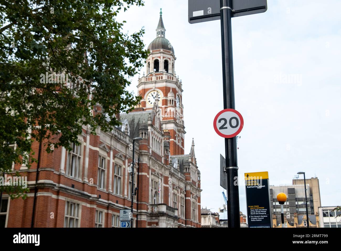 CROYDON, LONDON AUGUST 29, 2023 Croydon Town Hall council building