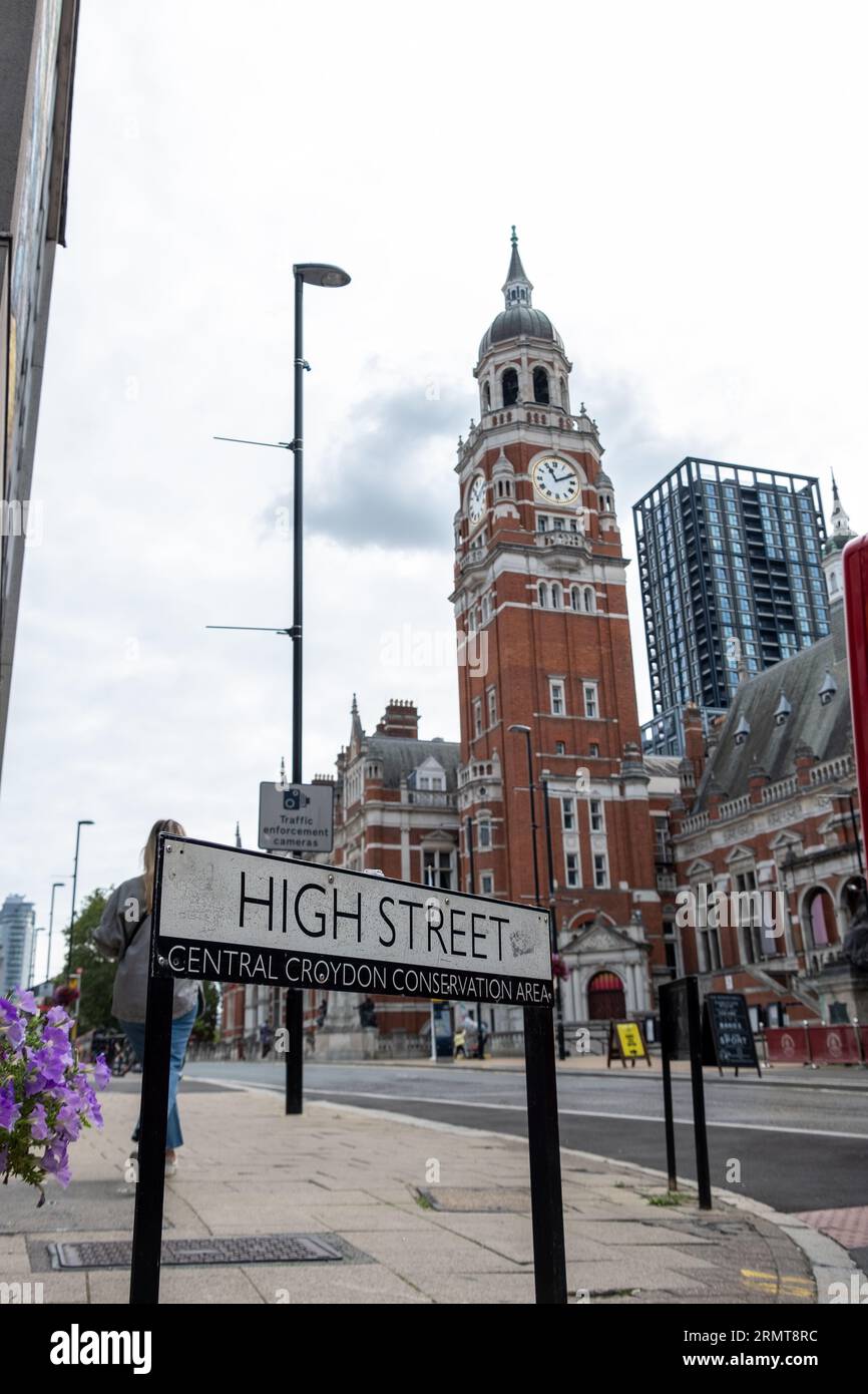 CROYDON, LONDON AUGUST 29, 2023 Croydon Town Hall council building
