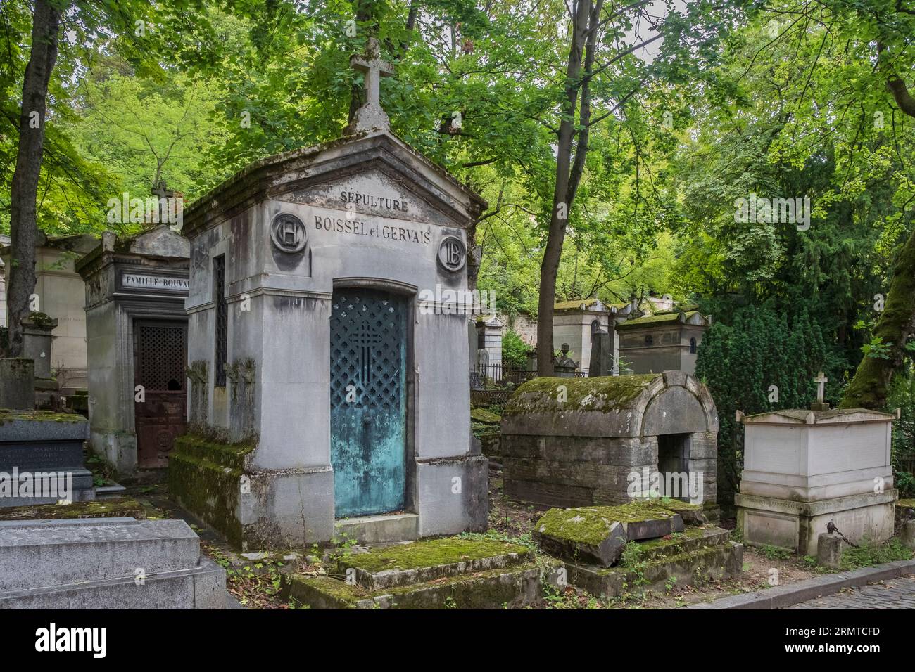 Friedhof Pere LaChaise *** Pere LaChaise Cemetery Stock Photo