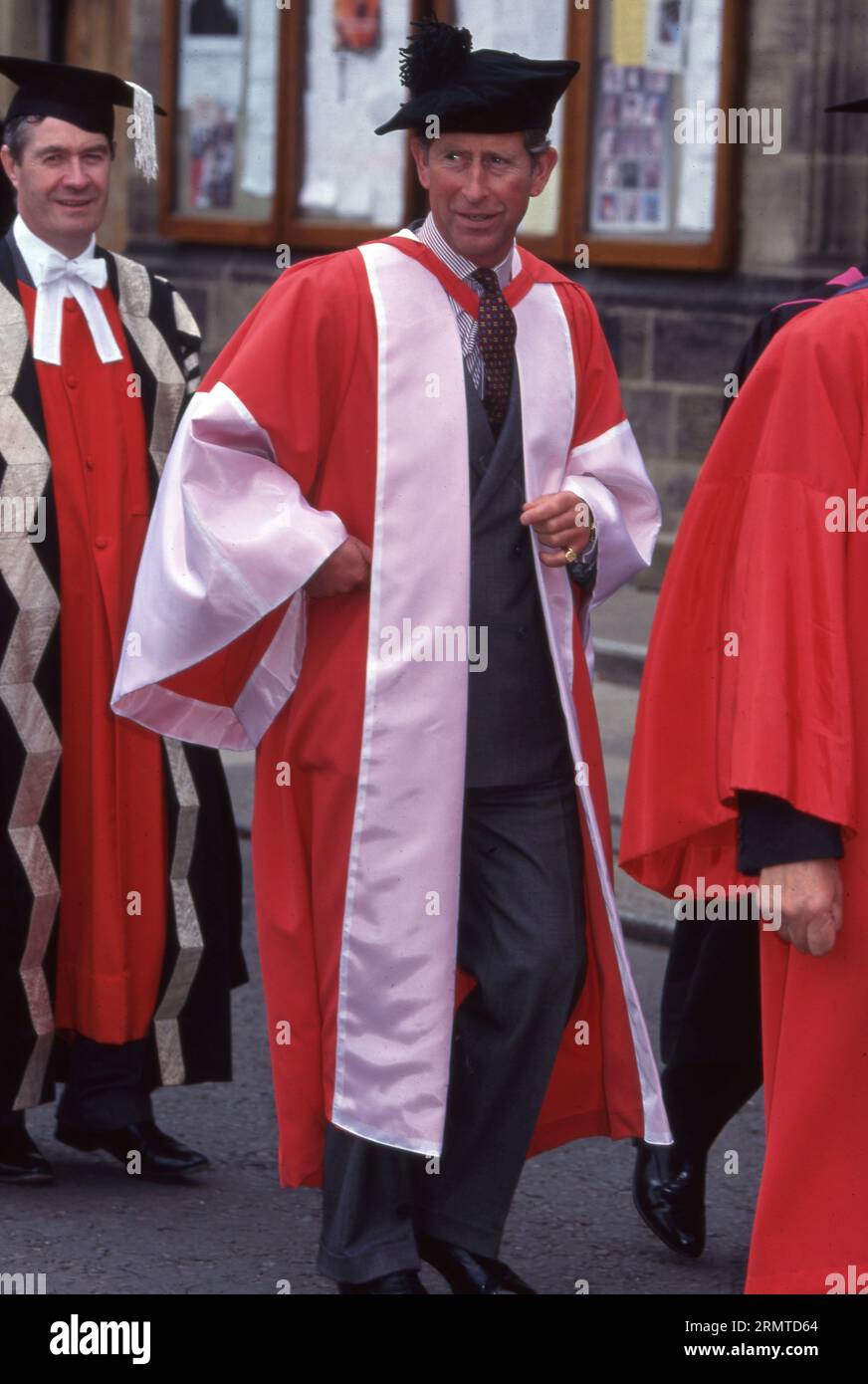 Prince Charles, The Prince of Wales Durham University Honorary Degree Ceremony 1st July 1998   Photo by The Henshaw Archive Stock Photo