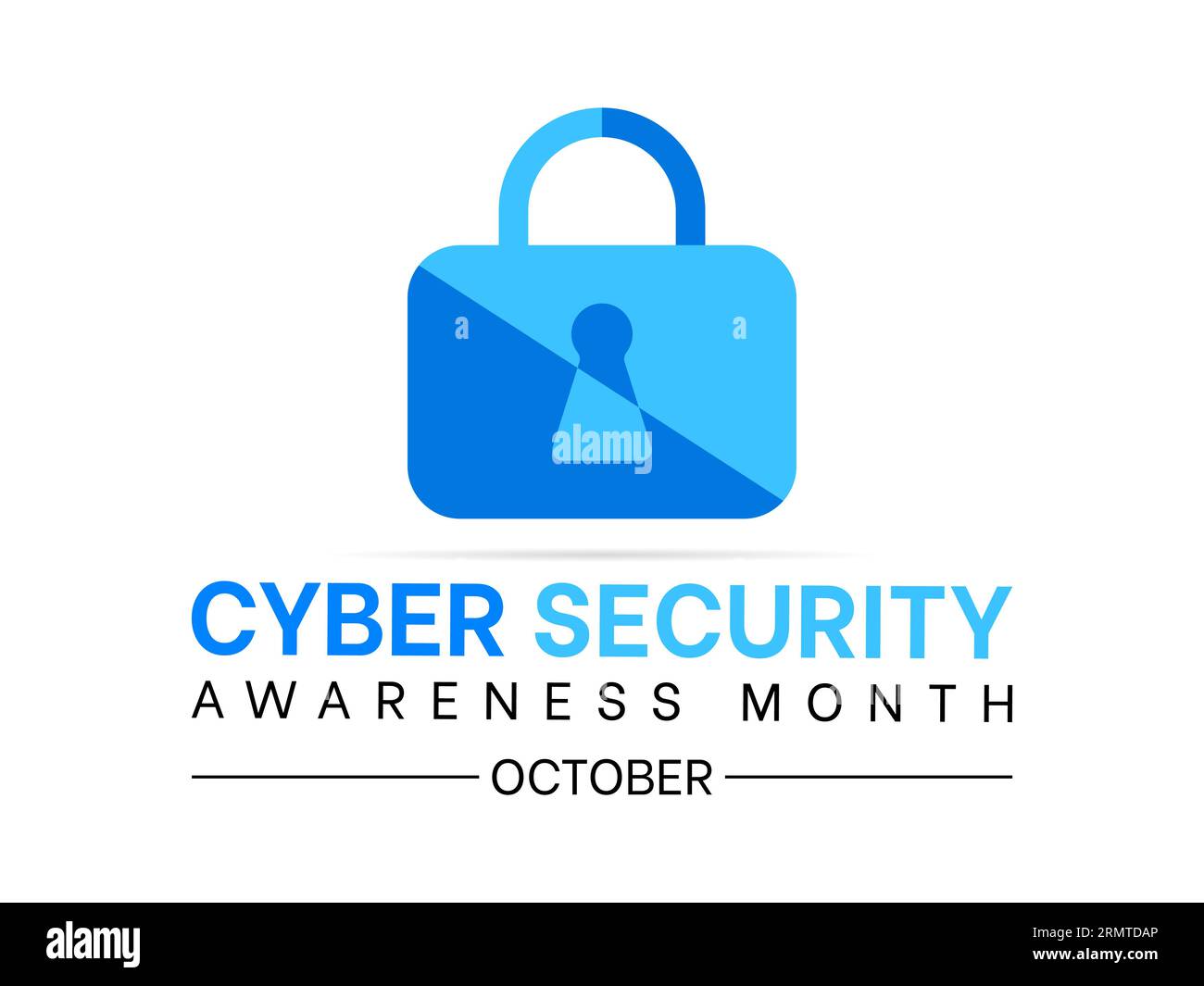National Cyber Security Awareness Month Raises Vigilance and Knowledge to Safeguard Individuals and Organizations in the Digital Age. Empowering Digit Stock Vector