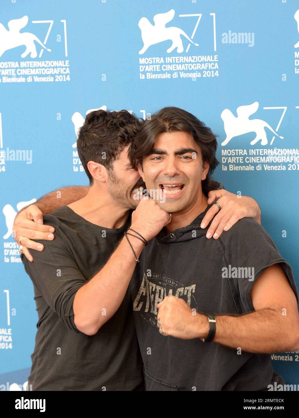 (140831) -- VENICE, Aug. 31, 2014 -- Director Fatih Akin (R) and actor ...