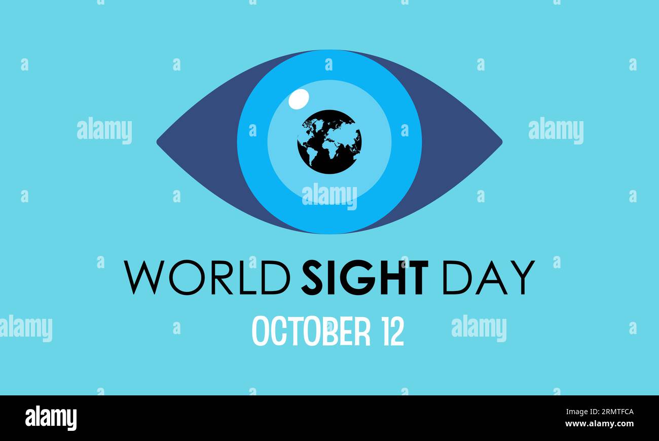 Celebrate World Sight Day - Promoting Global Eye Health and Vision Wellness through Awareness and Action. Clarity and Vision for a Brighter World Vect Stock Vector