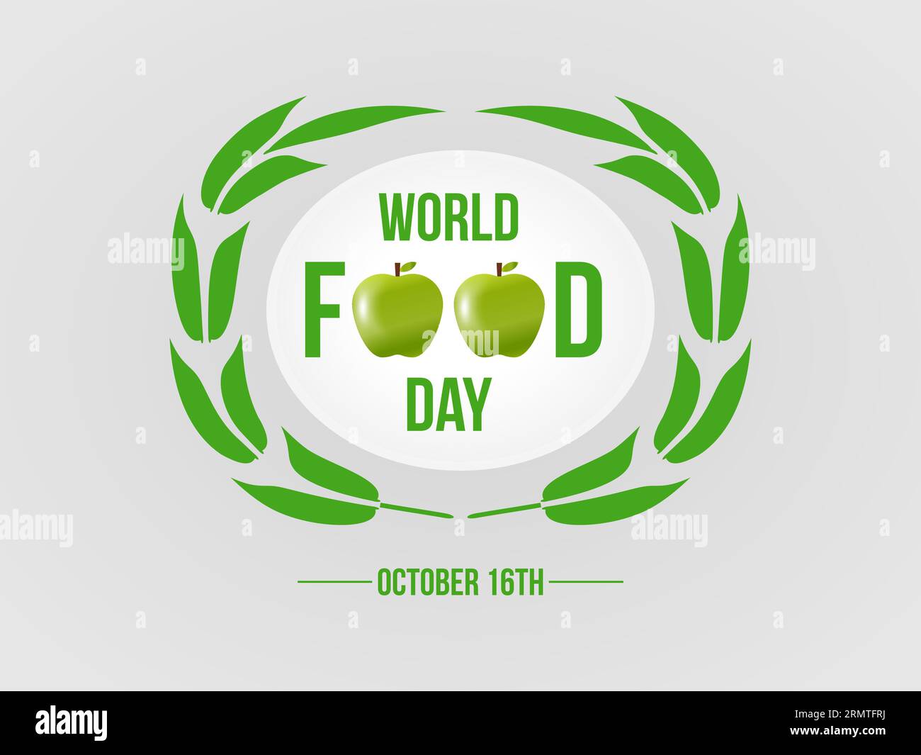 World Food Day Promotes Awareness of Global Food Security, Agriculture, and Hunger Eradication Efforts. Cultivating Sustainability and Nutrition Vecto Stock Vector