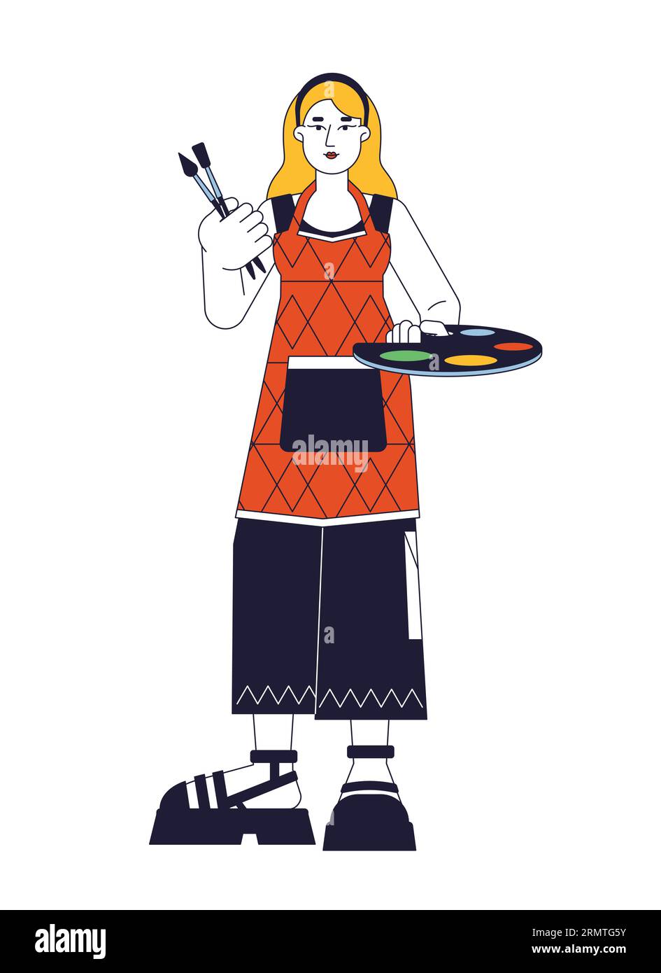 Talented artist drawing Stock Vector Images - Alamy