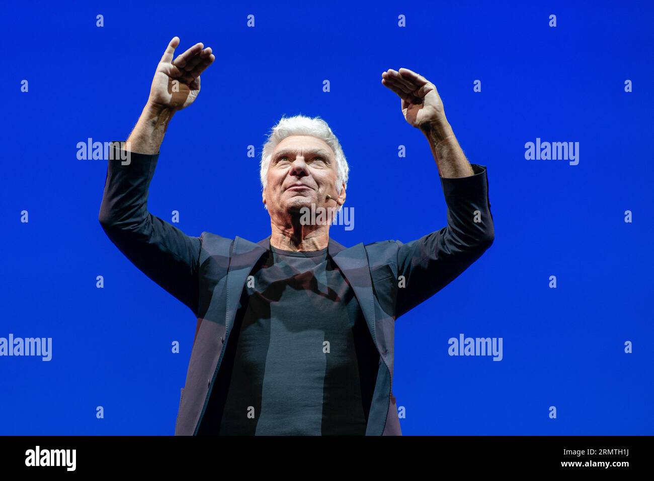 Carles Sans during the performance of the play 'Finally alone!' August 30, 2023, in Madrid, Spain. Stock Photo