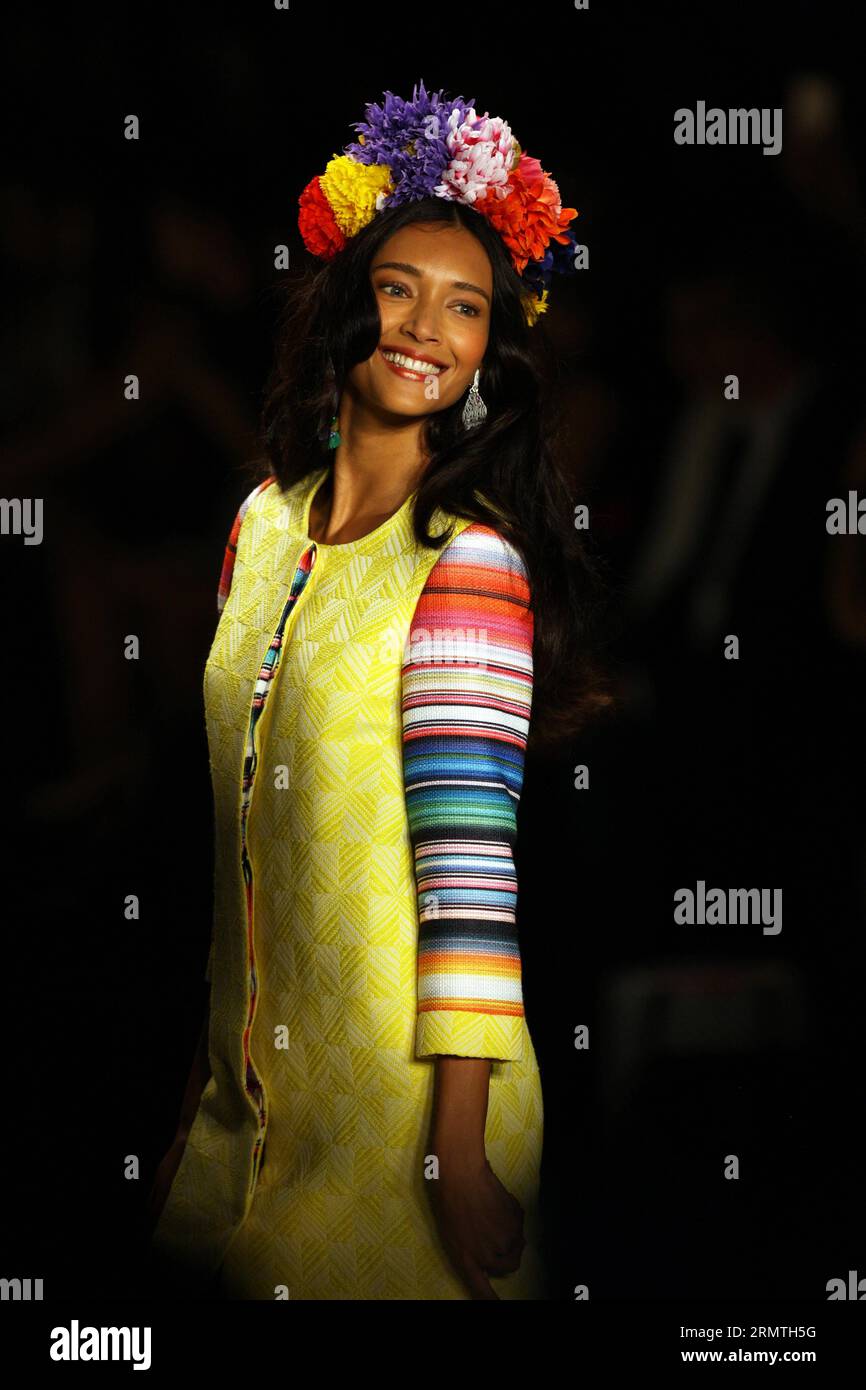 Model presents creation from desigual hi-res stock photography and images -  Alamy