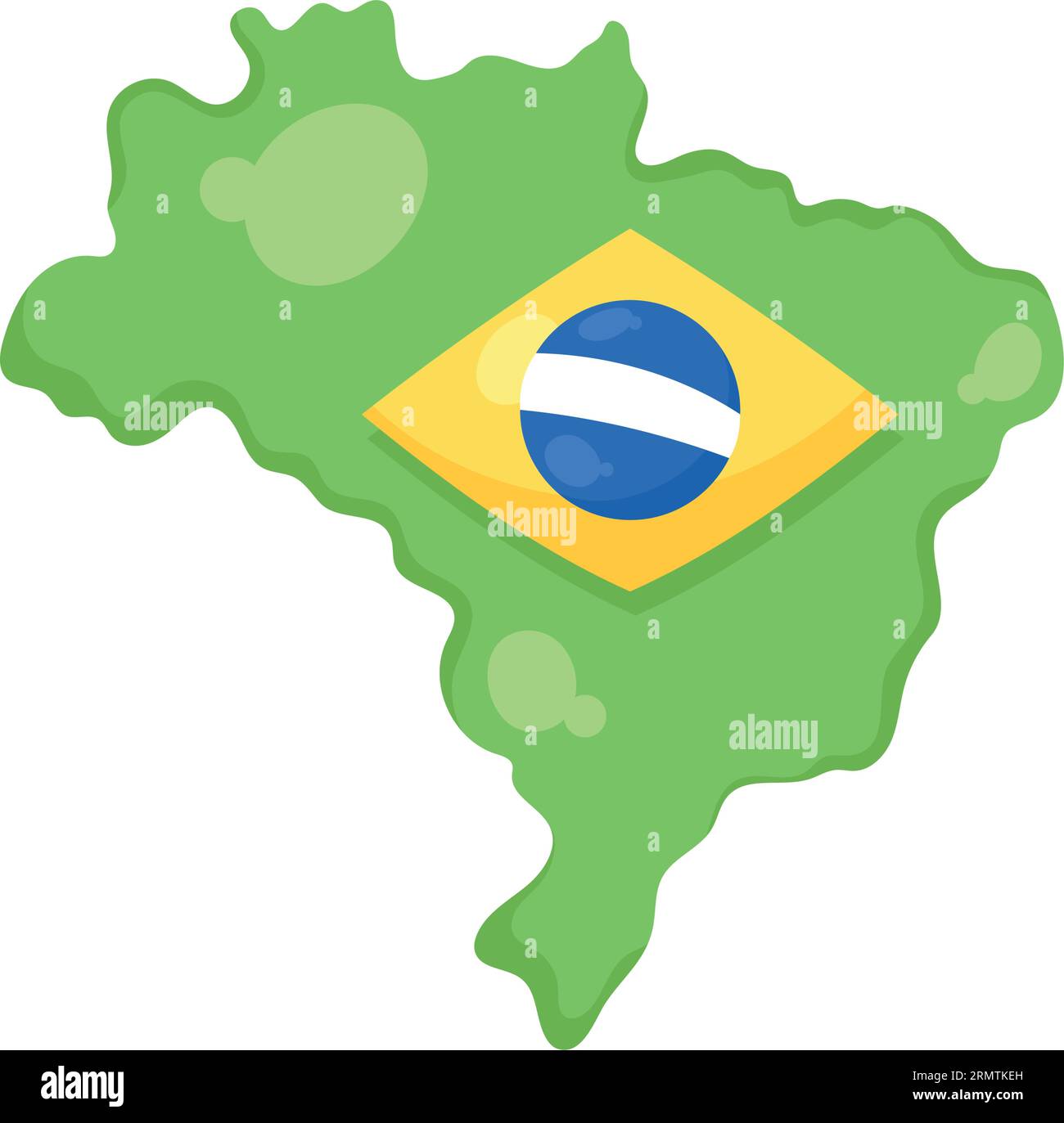 brazil map illustration vector isolated Stock Vector Image & Art - Alamy