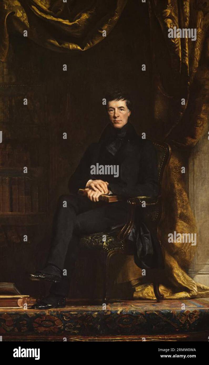 Henry Peter Brougham, 1st Baron Brougham and Vaux, 1778 - 1868. Statesman circa 1835 by Andrew Morton Stock Photo