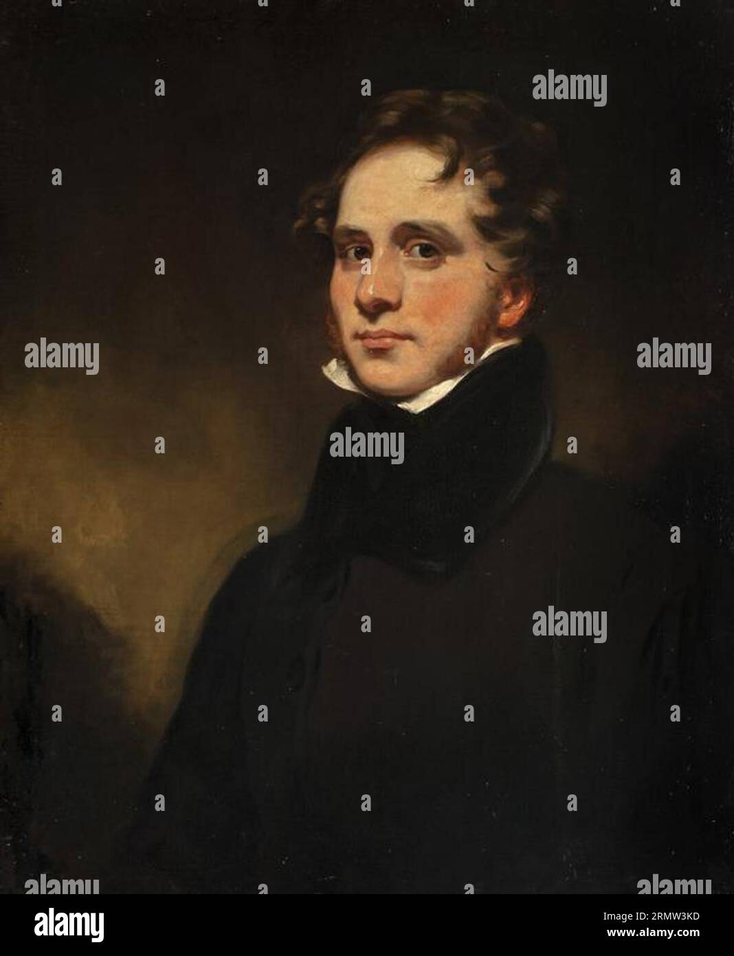 John Syme, 1795 - 1861. Artist (Self-portrait) by John Syme Stock Photo