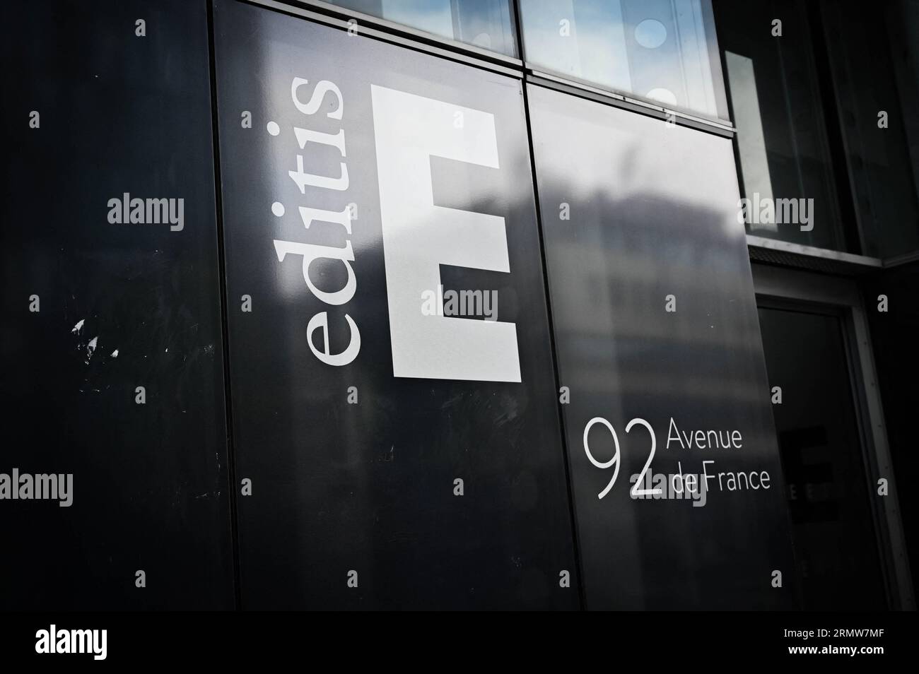 Paris, France. 30th Aug, 2023. Illustration of the Editis headquarters ...