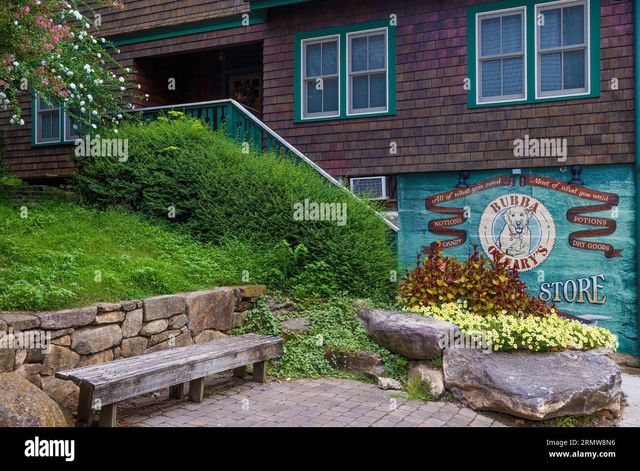 Chimney Rock, North Carolina, USA August 11, 2023 Businesses with