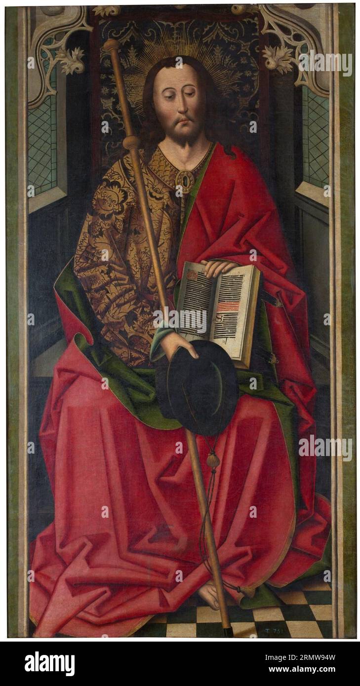 Saint James the Apostle before 1489 by Master of Miraflores Stock Photo