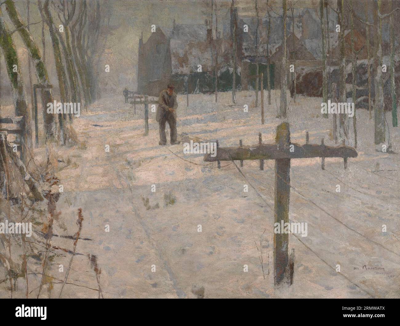 Rope-makers on The Ramparts 1895 by Albert Baertsoen Stock Photo - Alamy
