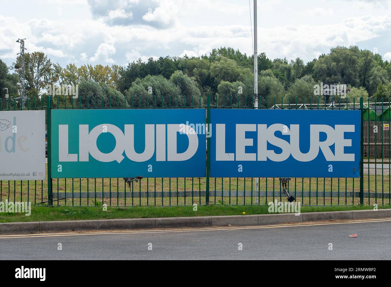 Datchet, Berkshire, UK. 30th August, 2023. The Liquid Leisure site in Datchet, Berkshire. Kyra Hill aged 11 attended a birthday party at Liquid Leisure on 6th August, 2022 but she was found just after 5.10pm and rushed to Wexham Park Hospital, where she was pronounced dead. At a hearing yesterday at the Berkshire Coroner's Court, the Senior Coroner, reporting on the post mortem, found that Kyra Hill, tragically died from drowning. Credit: Maureen McLean/Alamy Live News Stock Photo