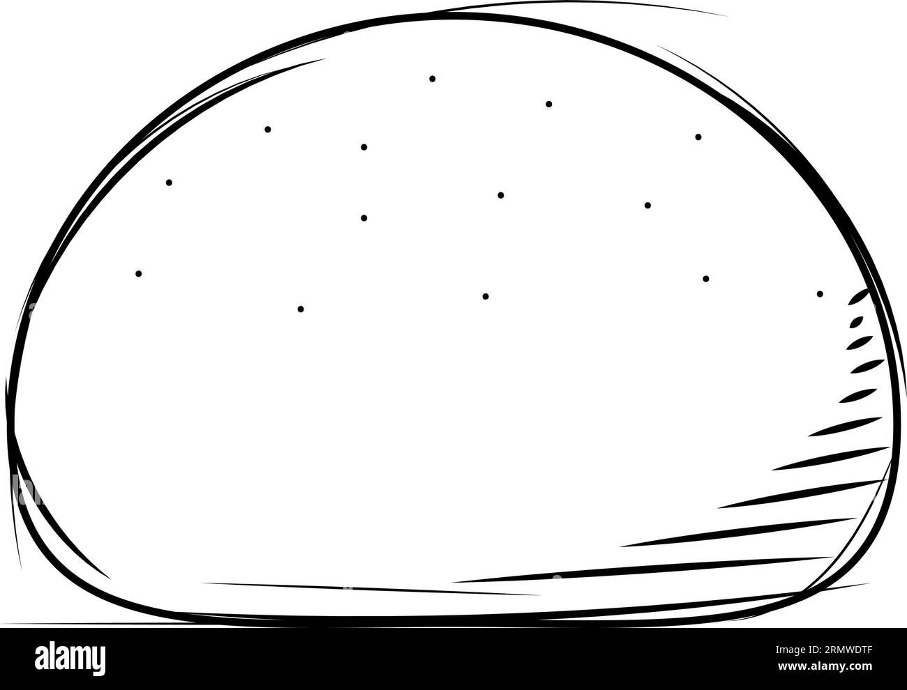 Isolated sketch of a marshmallow candy icon Vector Stock Vector Image