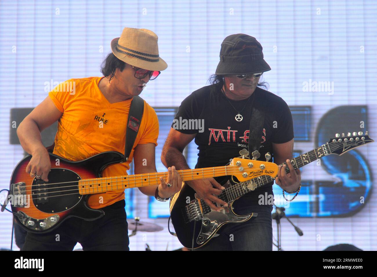 Shafin Ahmed, Miles band bass guitarist and vocal, Hamin Ahmed, Lead