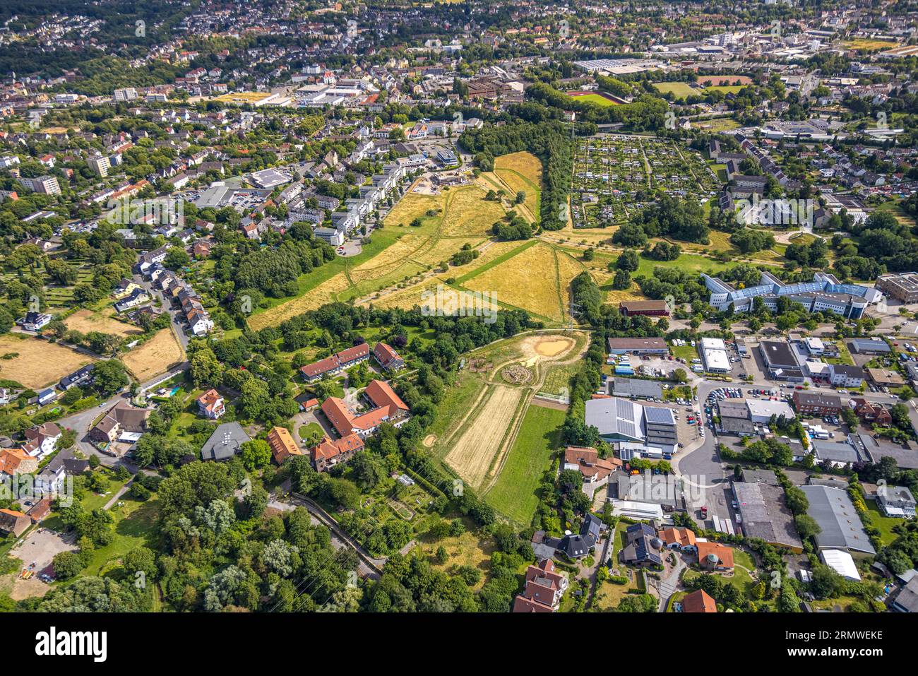 annen, Witten, Ruhr Area, North Rhine-Westphalia, Germany, Ruhr area, DE, Europe, Aerial view, birds-eyes view, Aerial photography, overview, Overview Stock Photo