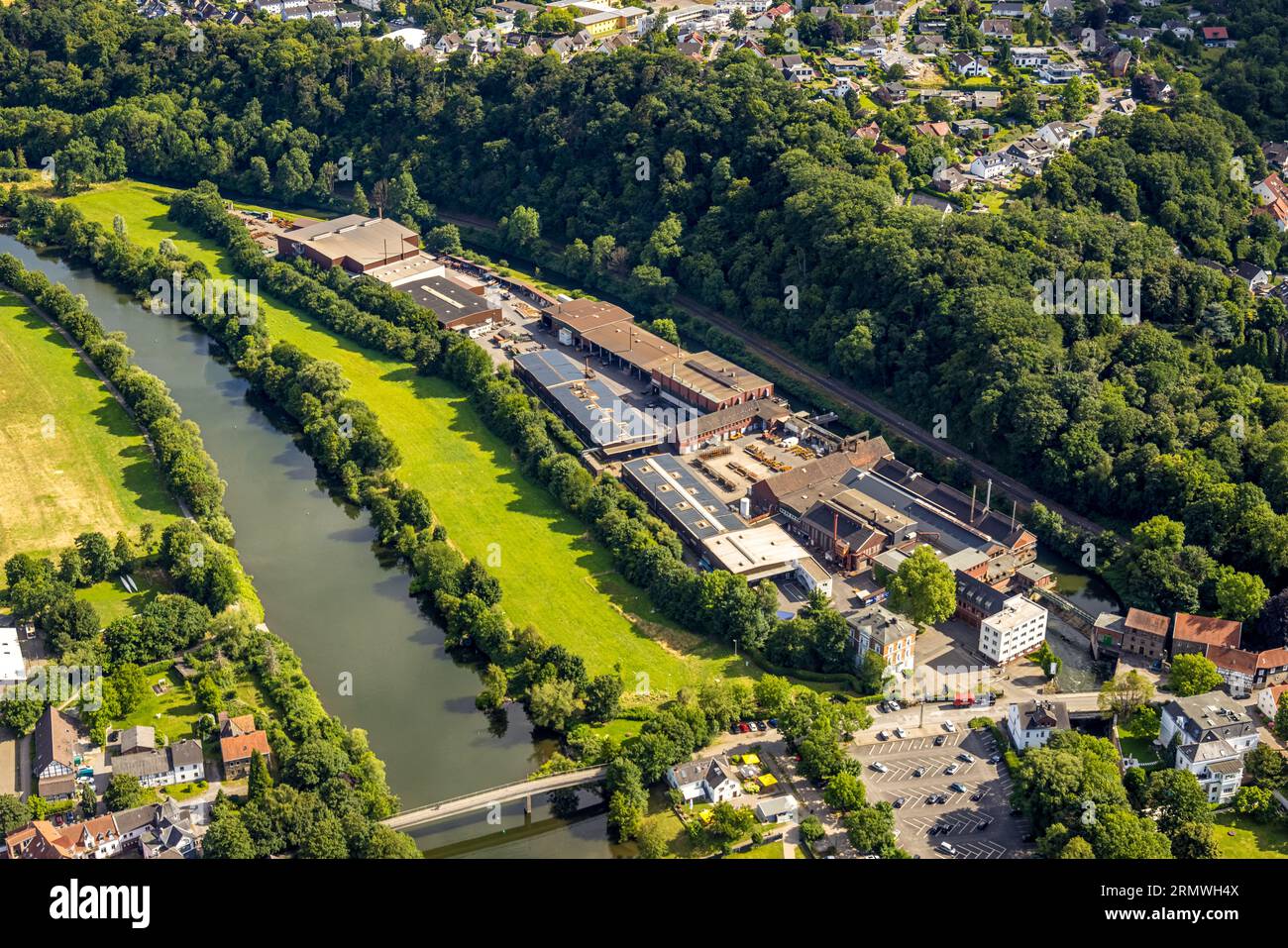Ostherbede, Witten, Ruhr Area, North Rhine-Westphalia, Germany, Ruhr area, DE, Europe, Aerial view, birds-eyes view, Aerial photography, overview, Ove Stock Photo