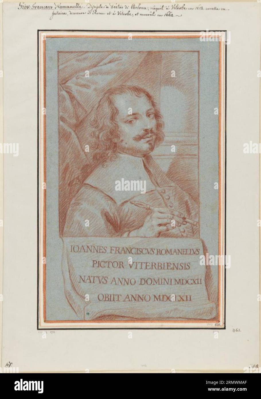 Portrait of Giovanni Francesco Romanelli by Giovanni Antonio Grecolini