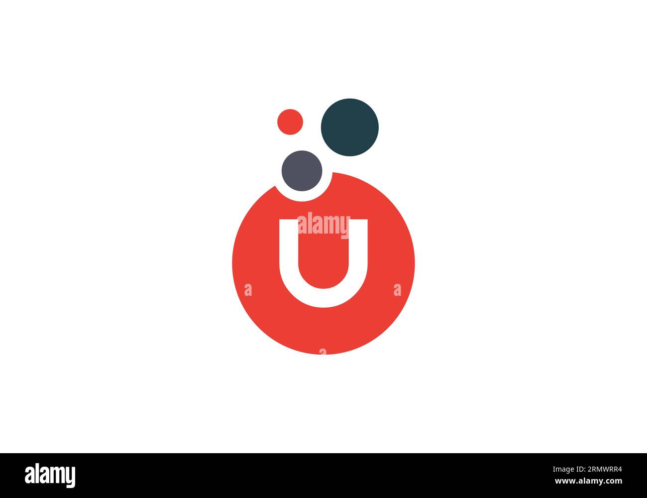 Bubble letters logo. Bubble lab circle symbol. Bubble logo design color