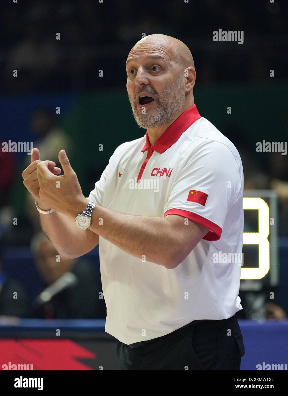 Manila, Philippines. 30th Aug, 2023. Head coach Aleksandar Djordjevic