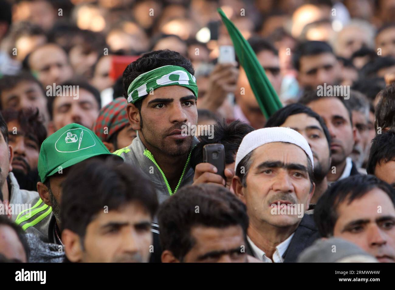 (141111) -- SRINAGAR, Nov. 11, 2014 -- Supporters of pro-India Peoples Democratic Party (PDP) attend an election campaign at Khanabal in Anantnag, about 52 km south of Srinagar city, the summer capital of Indian-controlled Kashmir, Nov. 11, 2014. Following the notification from India s election commission for local elections in Indian-controlled Kashmir, pro-India political parties have started election campaigns. ) KASHMIR-SRINAGAR-ELECTION JavedxDar PUBLICATIONxNOTxINxCHN   Srinagar Nov 11 2014 Supporters of pro India Peoples Democratic Party PDP attend to ELECTION Campaign AT  in Anantnag A Stock Photo
