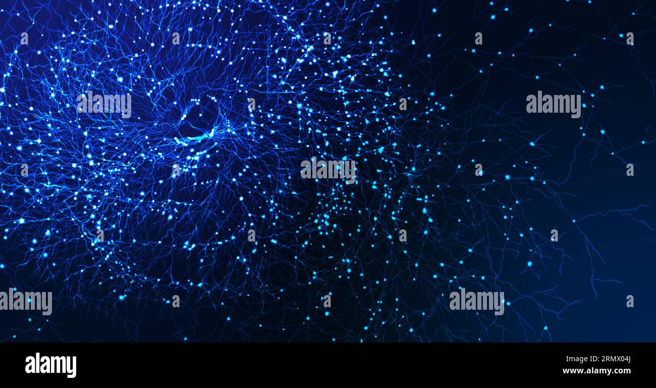 Neural net structure. Neuron network. Digital artificial organism ...
