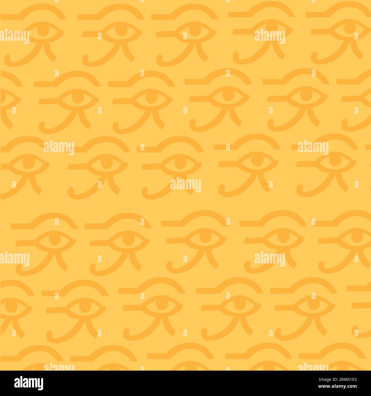 Seamless pattern background with an eye egyptian hieroglyph Vector Stock Vector