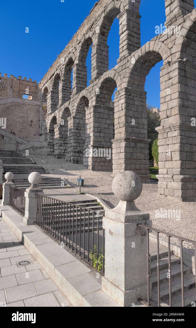 Spain, Castile and Leon, Segovia, Aqueduct of Segovia, a Roman aqueduct
