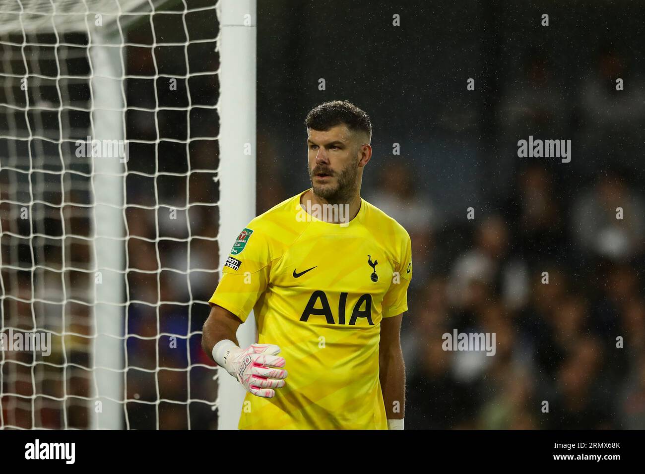 Fraser Forster of Tottenham Hotspur during the Carabao Cup Second Round match between Fulham and Tottenham Hotspur at Craven Cottage, London on Tuesday 29th August 2023. (Photo: Tom West | MI News) Credit: MI News & Sport /Alamy Live News Stock Photo