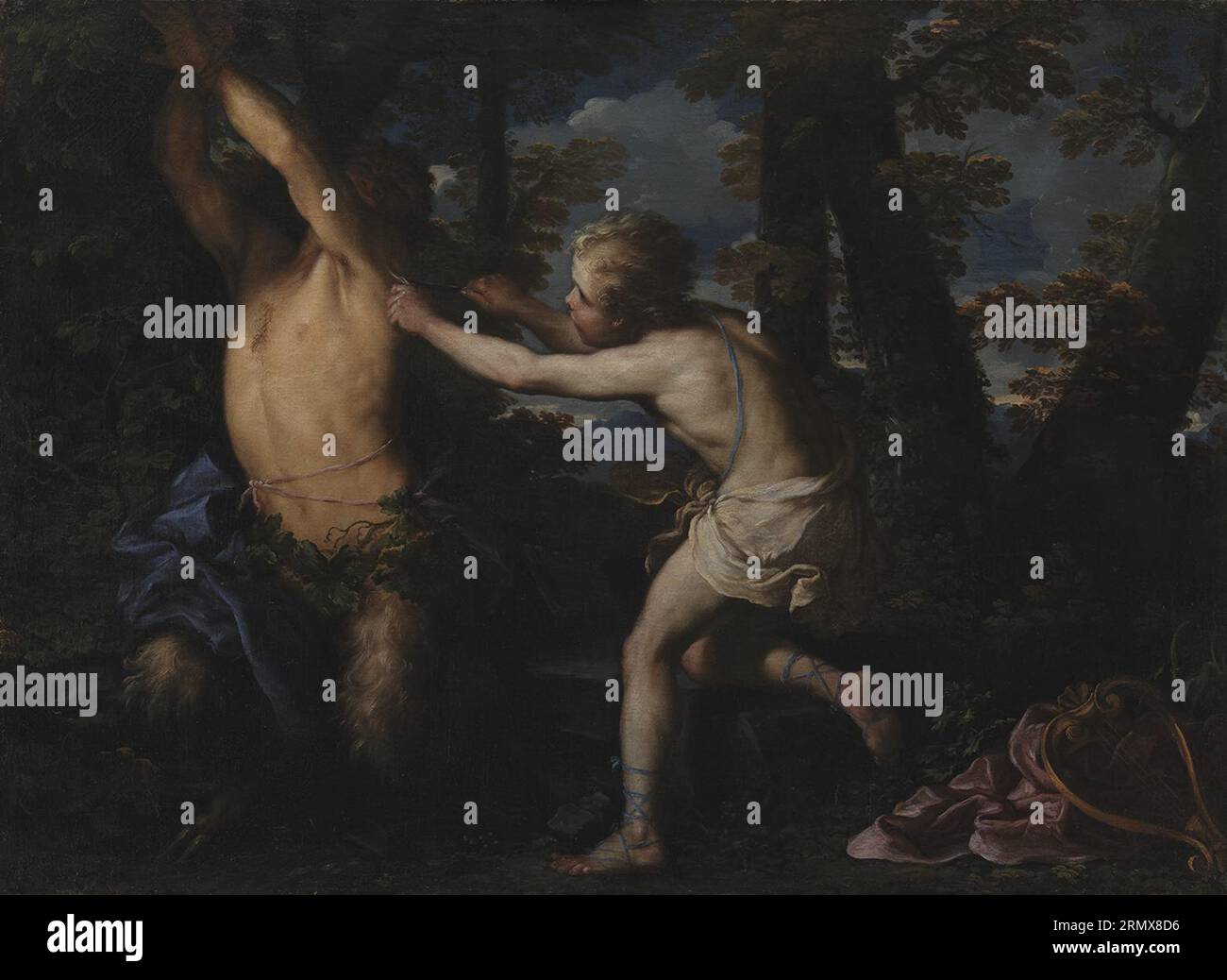 Flayed Roman Apollo Flaying Marsyas between 1651 and 1706 by Girolamo Troppa Stock ...