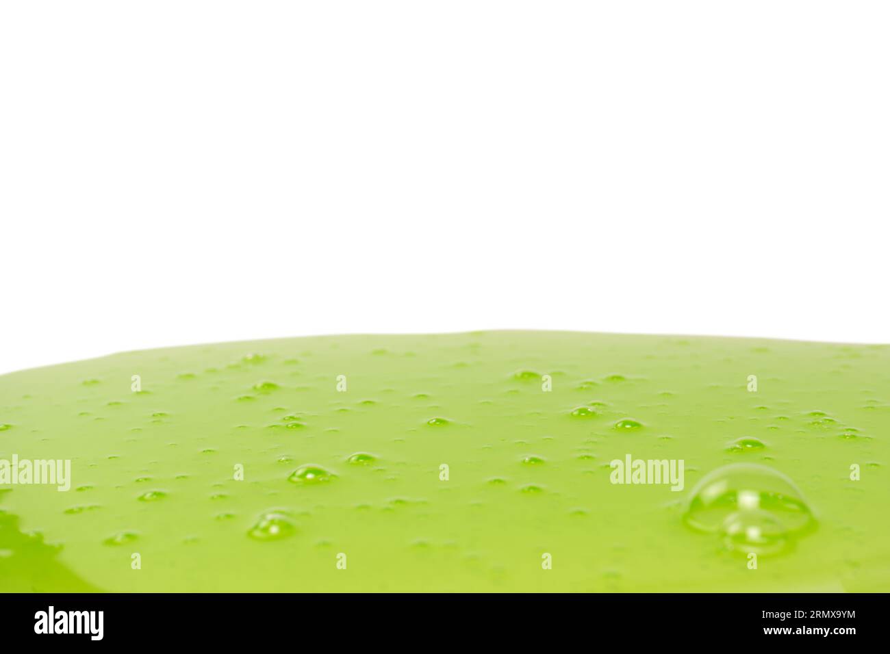 Green slime toy isolated on a white background. Top view Stock Photo ...
