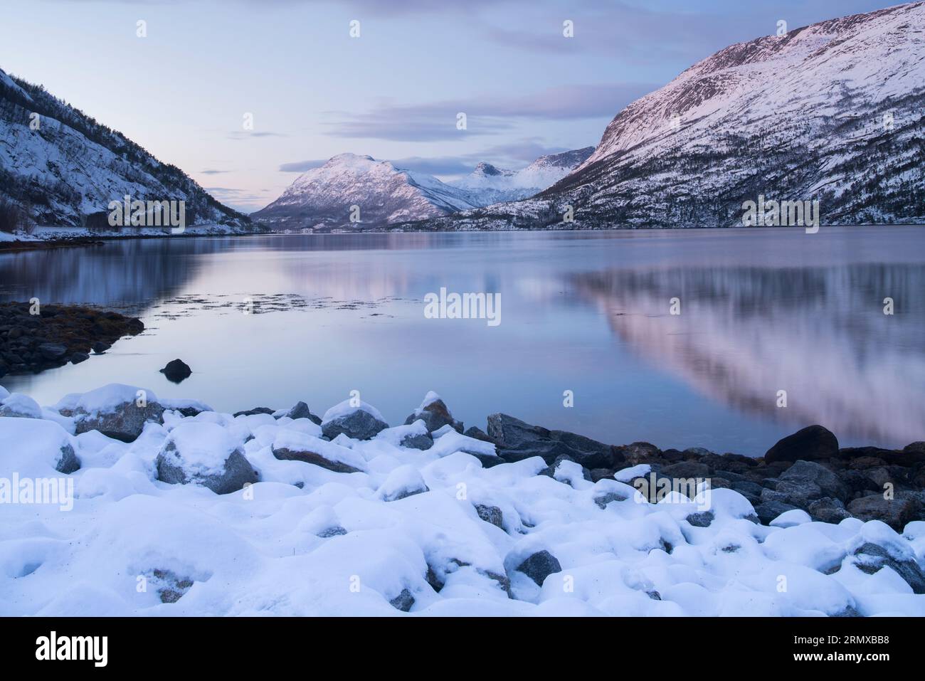 Stetind, Norway's National Mountain near Narvik, Northern Norway Stock Photo