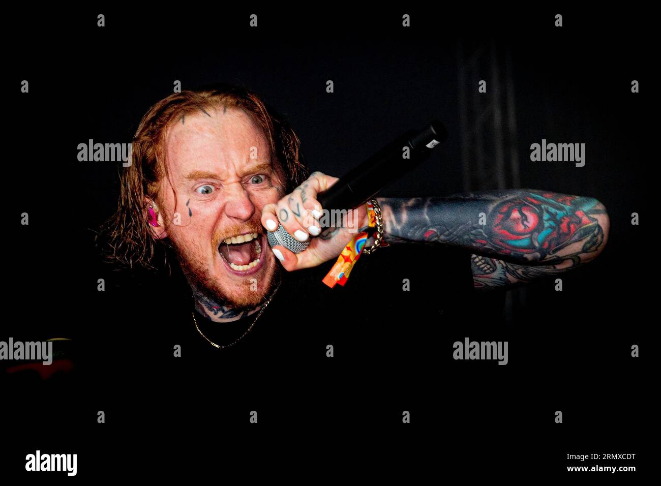 Hungary 13 August 2023 Frank Carter and the Rattlesnakes live at Sziget Festival Budapest © Andrea Ripamonti / Alamy Stock Photo