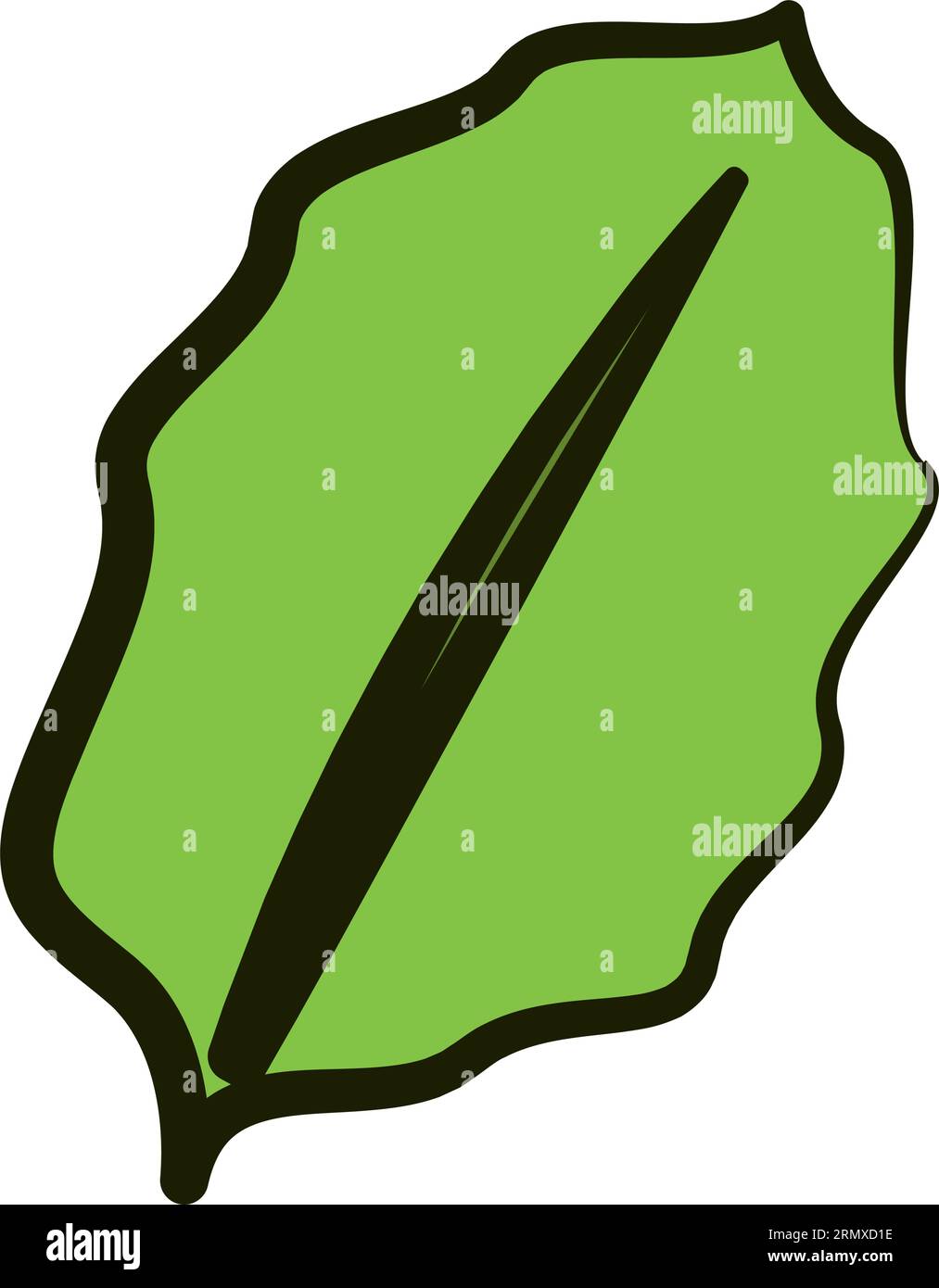 Isolated spinach leaf icon Flat design Vector Stock Vector Image & Art ...